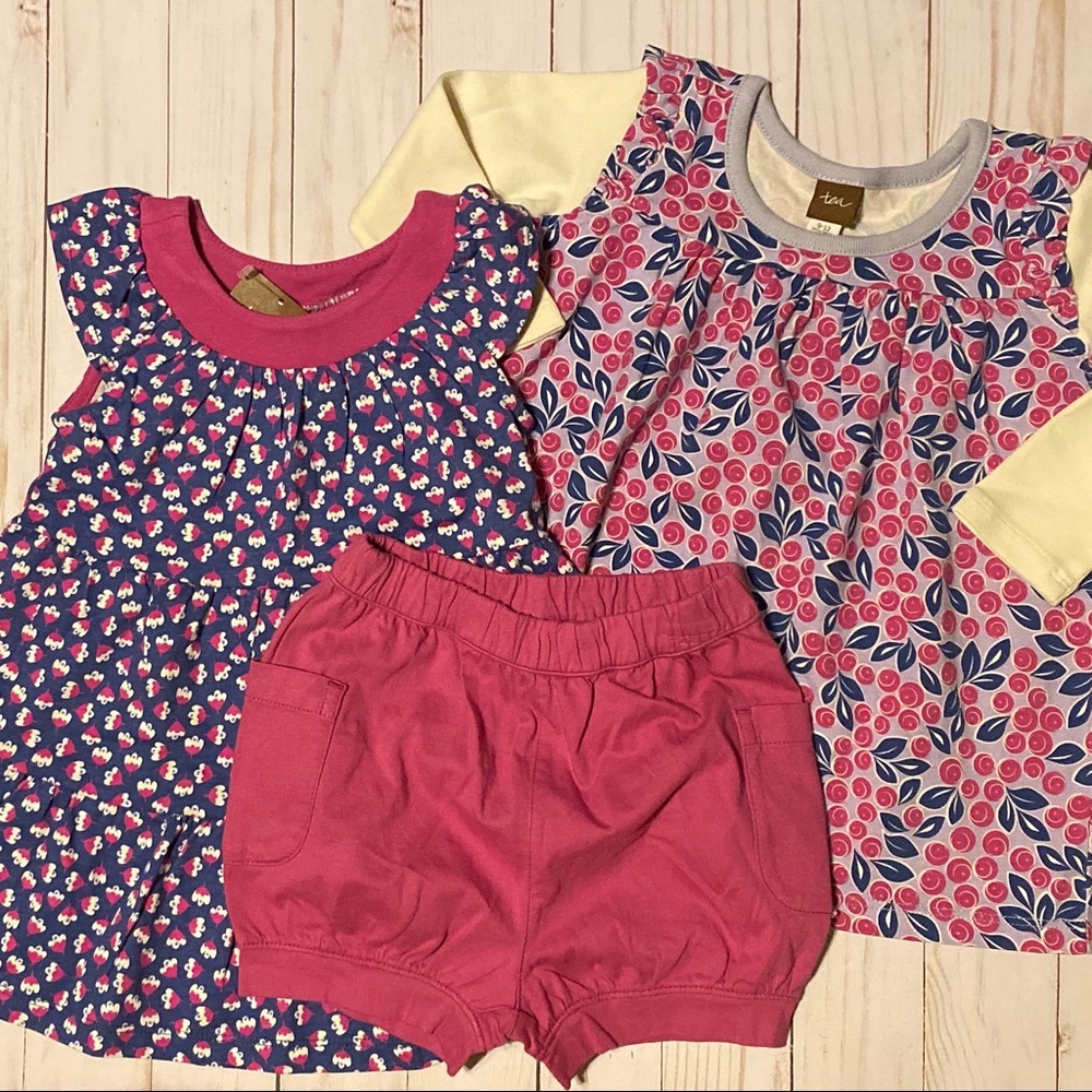 Tea Collection NWT 9-12M Dress and Bloomers Bundle